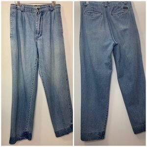 Vintage 80’s Bugle Boy Stone Washed Relaxed Fit Straight Leg Jeans
